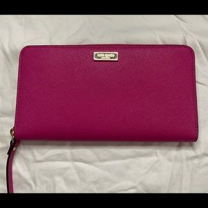 New Magenta Kate Spade  full size wallet new